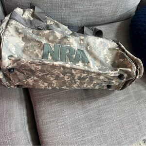 NRA Camo Duffle Bag Compartment Digital Camouflage With Shoulder Strap